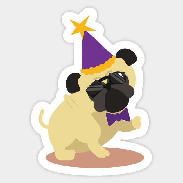 Dog Wearing Sunglasses Funny Sticker by Ras-man93